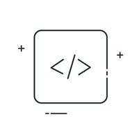 Code Generation Icon Design vector