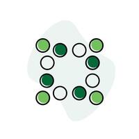 Clustering Analysis Icon Design vector