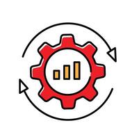 Operational Optimization and Fraud Detection Icon Design vector