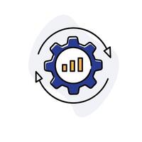 Operational Optimization and Fraud Detection Icon Design vector