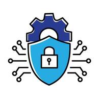 Intrusion Detection Cyber Threat Detection Icon Design vector