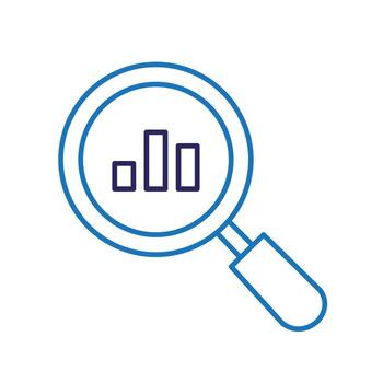 contextual análisis icono diseño vector