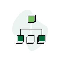 Data Classification Icon Design vector