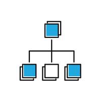 Data Classification Icon Design vector