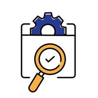 Ensuring Product Quality And Quality Assurance Icon Design vector