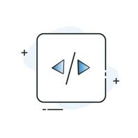 Automated Code Creation Icon Design vector