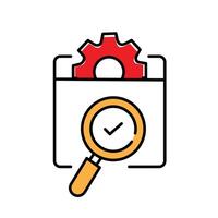 Ensuring Product Quality And Quality Assurance Icon Design vector