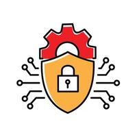 Intrusion Detection Cyber Threat Detection Icon Design vector