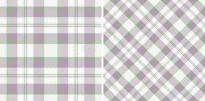 Plaid fabric background of seamless tartan with a textile texture pattern check. Set in stylish colors. Easter fashion ideas for a stylish celebration. vector