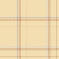 Plaid seamless pattern in yellow. Check fabric texture. textile print. vector