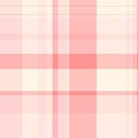 Vivid fabric texture textile, ornamental plaid tartan pattern. Free seamless background check in light and linen colors. vector