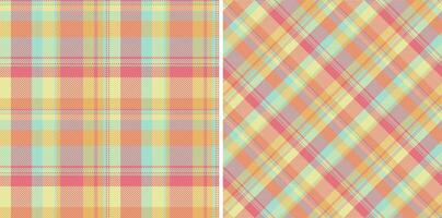 Fabric tartan texture of pattern check background with a seamless textile plaid. vector