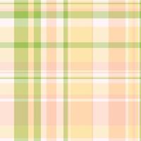 Harvest background fabric textile, 70s seamless tartan check. Jpg texture plaid pattern in light and papaya whip colors. vector