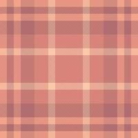 Cell check tartan, styling background fabric plaid. Cute seamless textile pattern texture in red and orange colors. vector