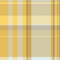 Drawing check fabric pattern, harvest textile texture. Net seamless tartan background plaid in amber and sterling silver colors. vector