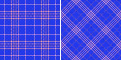 Plaid check pattern of texture tartan fabric with a seamless textile background . vector