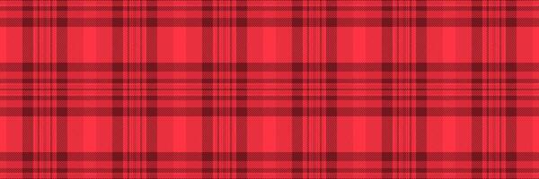Colorful check plaid textile, national seamless tartan background. Uk texture fabric pattern in red color. vector