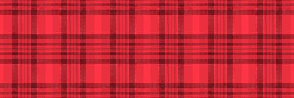 Colorful check plaid textile, national seamless tartan background. Uk texture fabric pattern in red color. vector