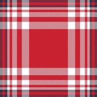 Plaid check pattern. Seamless fabric texture. Tartan textile print. vector