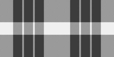 Calm seamless check fabric, micro texture tartan textile. Dining plaid pattern background in grey and white colors. vector