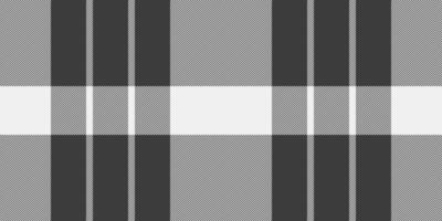 Calm seamless check fabric, micro texture tartan textile. Dining plaid pattern background in grey and white colors. vector