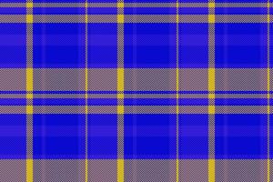 Fabric seamless texture of textile check plaid with a background pattern tartan. vector