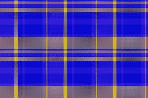 Fabric seamless texture of textile check plaid with a background pattern tartan. vector