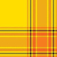 Plaid check pattern. Seamless fabric texture. Tartan textile print. vector