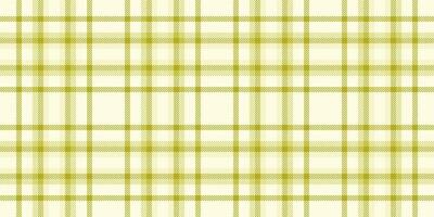 Repetition textile check, empty plaid pattern fabric. Mixed seamless texture tartan background in yellow and light yellow colors. vector