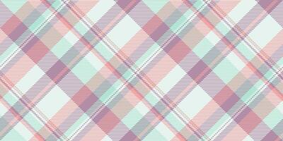 Irish plaid seamless, diwali texture textile tartan. Fashionable background check fabric pattern in white and pastel colors. vector