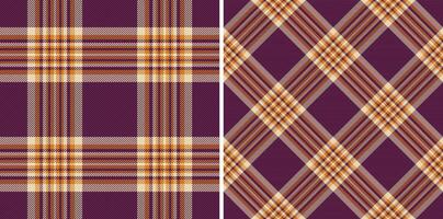 Texture background tartan of pattern fabric with a textile seamless plaid check. Set in night colors. Striped shirt outfit ideas. vector