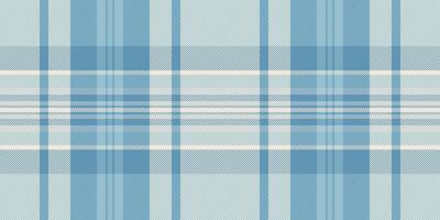 Subtle seamless fabric plaid, hipster texture tartan check. Kingdom textile background pattern in light and cyan colors. vector