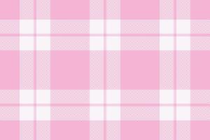 Plaid background, check seamless pattern in pink. fabric texture for textile print, wrapping paper, gift card or wallpaper. vector