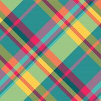 Texture textile plaid of check seamless with a pattern tartan background fabric. vector
