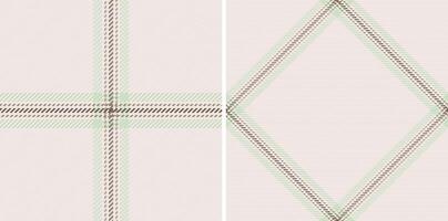 Plaid seamless tartan of background fabric check with a textile pattern texture. vector
