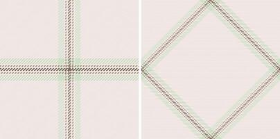 Plaid seamless tartan of background fabric check with a textile pattern texture. vector