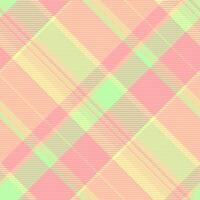Sparse texture pattern, basic check seamless plaid. Cool tartan fabric background textile in light and orange colors. vector