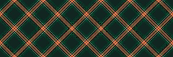 Design plaid seamless texture, oilcloth background textile tartan. Creation check fabric pattern in black and dark colors. vector