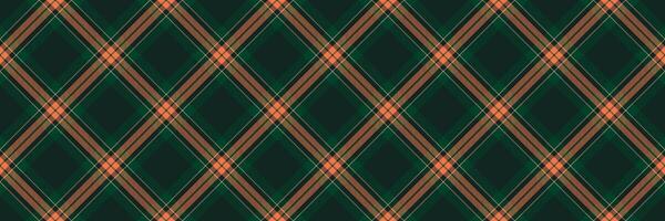 Design plaid seamless texture, oilcloth background textile tartan. Creation check fabric pattern in black and dark colors. vector