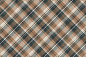 Curtain plaid background tartan, print textile texture. Form seamless pattern check fabric in pastel and orange colors. vector