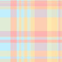 Designs pattern textile background, infant tartan texture. Neat fabric seamless plaid check in light and orange colors. vector