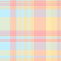 Designs pattern textile background, infant tartan texture. Neat fabric seamless plaid check in light and orange colors. vector