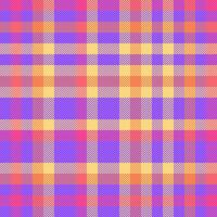 Check textile of seamless texture plaid with a fabric pattern tartan background. vector