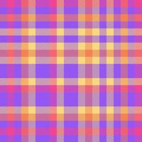 Check textile of seamless texture plaid with a fabric pattern tartan background. vector