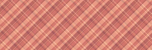 Yuletide fabric textile pattern, vintage texture seamless check. Harmony tartan plaid background in red and orange colors. vector