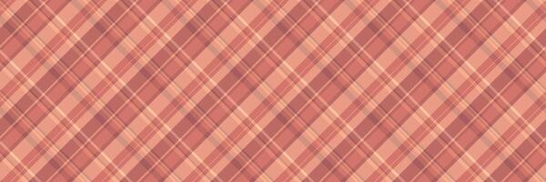 Yuletide fabric textile pattern, vintage texture seamless check. Harmony tartan plaid background in red and orange colors. vector