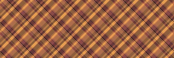 Kid textile background, minimal tartan seamless check. Variation texture fabric pattern plaid in orange and red colors. vector