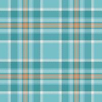 Lined tartan plaid, aesthetic textile pattern background. Merry seamless texture fabric check in cyan and light colors. vector