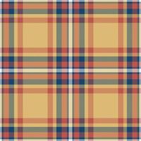 Plaid seamless pattern in orange. Check fabric texture. textile print. vector