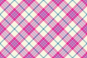 Multicultural texture pattern fabric, weave check plaid background. Slim seamless textile tartan in cornsilk and beige colors. vector